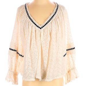 Free People 3/4 sleeve peasant top